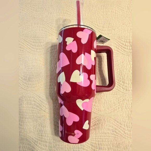 kate spade Other - NWT Kate Spade Valentine Heart Stainless Steel Tumbler, 40 oz